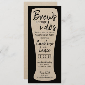 Invitation Boissons avant que je ne fasse la demande au maria