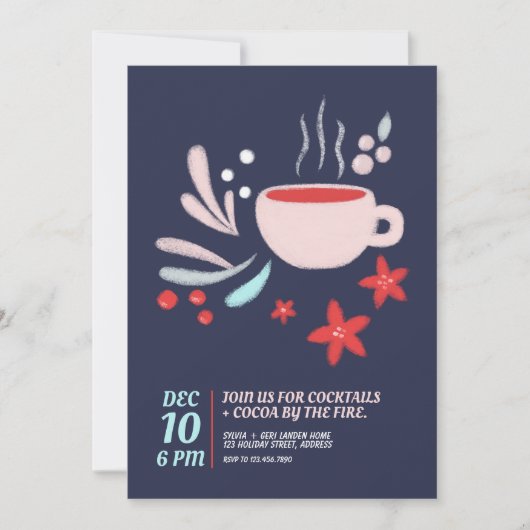 Invitation Boissons chaudes en Pastel Mug (Devant)