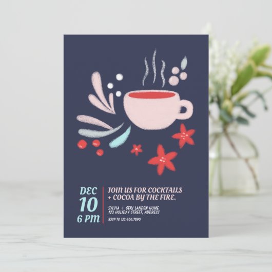 Invitation Boissons chaudes en Pastel Mug (Debout devant)
