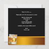 Invitation Boissons de fête de Bachelor Bière Soirée entre ga (Dos)