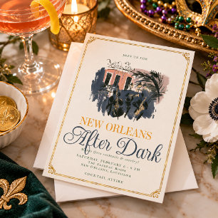 Invitation Boissons de Mardi Gras de La Nouvelle-Orléans aprè