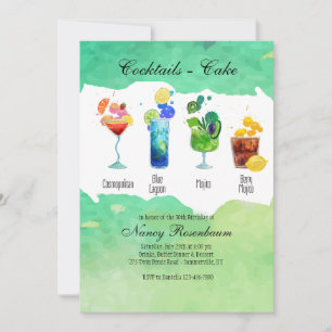 Invitation Boissons d'été