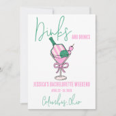 Invitation Boissons et boissons, Pickleball Bachelorette Part (Devant)