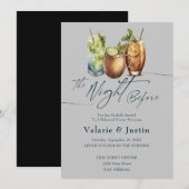Invitation Boissons La Nuit Avant Le Dîner De La Répétition M (Devant / Derrière)