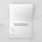 Invitation boissons + pizza = amour (Intérieur)