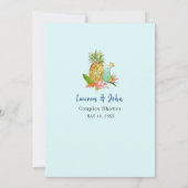 Invitation Boissons tropicales Jeux de douche nuptiale (Dos)