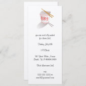 Invitation Boite à emporter du restaurant chinois (Devant / Derrière)