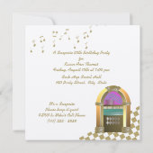 Invitation Boîte à juke Golden Oldies (Dos)