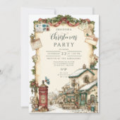 Invitation Boîte aux lettres victorienne de Noël (Devant)