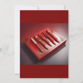 Invitation Boîte Cadeau Et Cinq Stylos À Ballpoint Uniques (Dos)