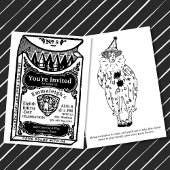 Invitation boîte Crayons vintages