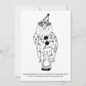 Invitation boîte Crayons vintages (Dos)