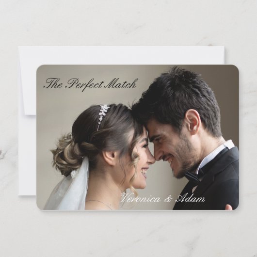 Invitation Boîte d'allumettes de mariage – Perfect Match Édit (Devant)
