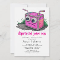 boîte de jus déprimée