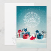 Invitation Boîte de Noël (Devant / Derrière)