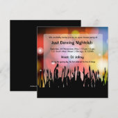 Invitation Boîte de nuit pour la soirée d'ouverture (Devant / Derrière)