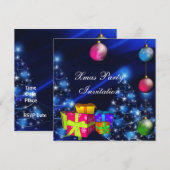 Invitation Boîtes de fête de Noël Xmas (Devant / Derrière)