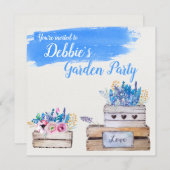 Invitation Boîtes de fleurs d'aquarelle personnalisées (Devant / Derrière)