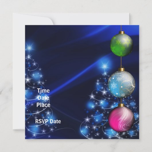 Invitation Boîtes Noël Noël Noël Noël (Dos)