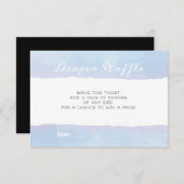 Invitation Boîtier à roulettes DIAPER RAFFLE (Devant / Derrière)