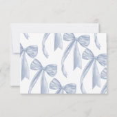 Invitation Boîtier de la demande de Fête des mariées bleue Du (Dos)