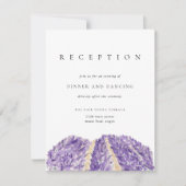 Invitation Boîtier de réception de mariage des champs de lava (Devant)