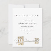 Invitation Boîtier de réception de mariage Skyline de New Yor (Devant)