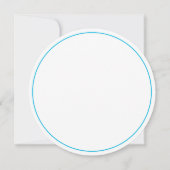 Invitation Boîtier élégant Mariage rond Magnolia (Dos)