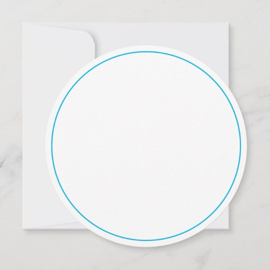 Invitation Boîtier élégant Mariage rond Magnolia (Dos)