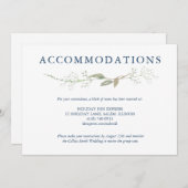 Invitation Boîtier Mariage de couronne de gypsophila (Devant / Derrière)