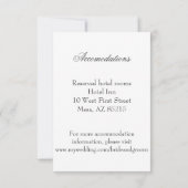 Invitation Boîtier Mariage simple et écologique gris (Dos)