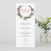 Invitation Boitiers de cerfs avec fleurs de Noël couronnes (Debout devant)