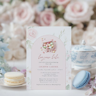 Invitation Bojour Bebe Watercolor Baby shower français