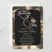 Invitation Bokeh Doctor Stethoscope EKG Graduation Party (Devant)