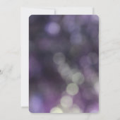 Invitation Bokeh Sweet sixteen clair violet 3 (Dos)