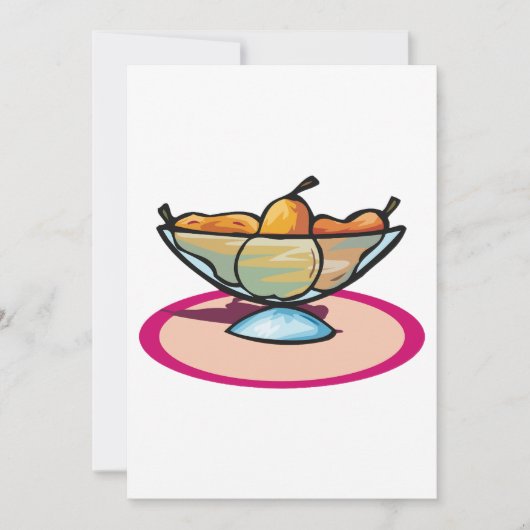 Invitation Bol de fruits (Devant)