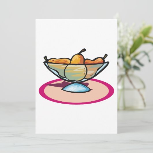 Invitation Bol de fruits (Debout devant)