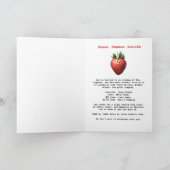 Invitation Bol débordant de fraises (Intérieur)