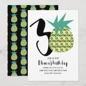 Invitation Bold Aloha Hawaii Luau 30ème anniversaire (Devant / Derrière)