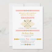 Invitation Bold Aztec Tribal Photo Party Graduation (Dos)