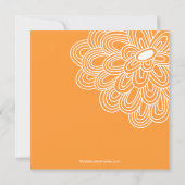 Invitation Bold Bloom Orange & White Bridal Shower (Dos)