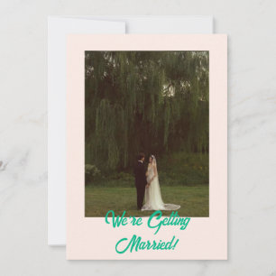 Invitation Bold Classic Western Simple Modern Mariage