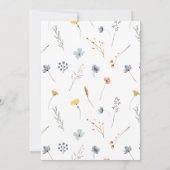 Invitation Bold Elegant Floral Nous sommes engagés pour la pa (Dos)