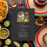 Invitation Bold Fiesta "Let's Taco 'Bout a Rehearsal Dinner"<br><div class="desc">Cette invitation vibrante donne le ton pour un dîner de répétition amusant, avec des tacos ludiques et des graphismes tequila avec un étiquette de bouteille monogrammé personnalisé. Le design audacieux et coloré reflète l'esprit festif d'une Fiesta mexicaine, ce qui en fait un lieu de séjour idéal pour les couples qui...</div>