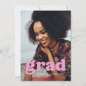 Invitation Bold graduate | Deux fois Photo 2022 Graduation (Devant)