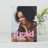 Invitation Bold graduate | Deux fois Photo 2022 Graduation (Debout devant)