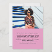 Invitation Bold graduate | Deux fois Photo 2022 Graduation (Dos)