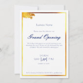 Invitation Bold marine bleu or polyvalent événement boutique (Devant)