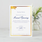 Invitation Bold marine bleu or polyvalent événement boutique (Debout devant)