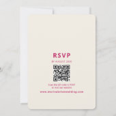 Invitation Bold Pink Minimalist Wedding (Dos)